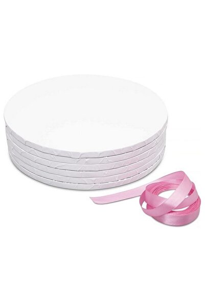 Dharst Cake drum rotund Alb- 35 cm - pachet 5 buc.