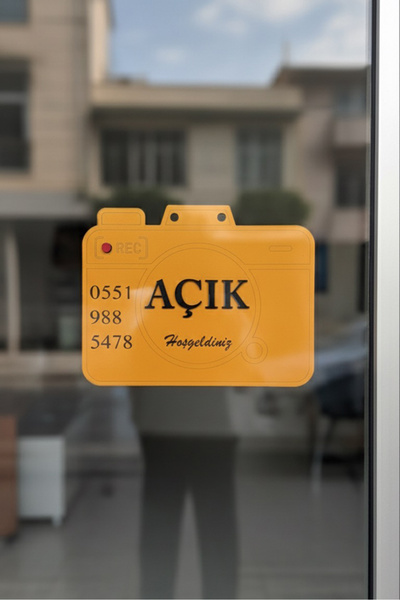 mdf Kişiye Özel Fotoğrafçı Kabartmalı Açık/Kapalı Kapı Tabelası, Fotoğrafçı Dükkanı Dekorasyonu