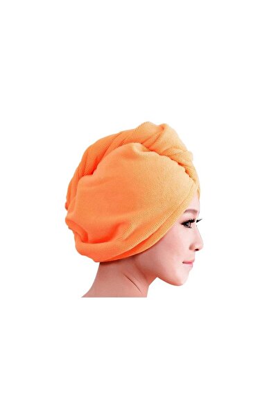 zola Turban towel, quick drying, microfibre, 55x22 cm, orange