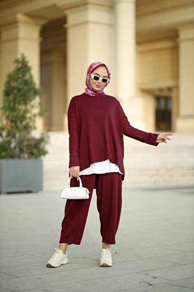 NS Moda Tesettür Zeyna Women's Burgundy