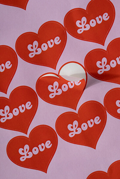 Miligram Paper ملصق الحب 100 قطعة