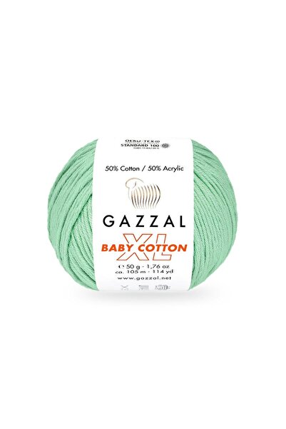 Gazzal Bumbac pentru bebeluși XL 50% Bumbac 50% Acrilic – 50 g 105 m Fir de t...