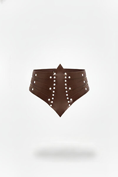 Angels Passion Γυναικεία καφέ ζώνη, γυναικεία δερμάτινη ζώνη μοντέρνα τεχνητή δερμάτινη στενή ζώνη