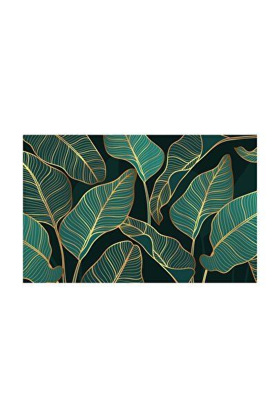 4Decor Tablou pânză 4Decor, Frunze întunecate, 95x150cm, DE0249