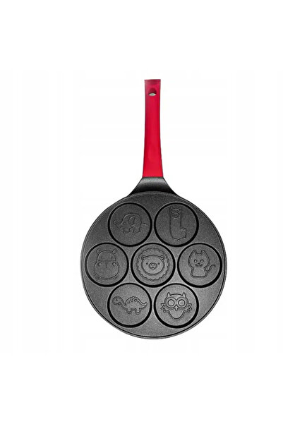 zola Pancake pan, 7 animal designs, steel and ceramic, pan diameter 26 cm, shape diameter 7.5 cm
