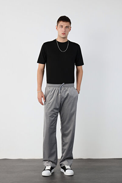 Mesfeno Thin F Corded Fabric Velvet Baggy Pants