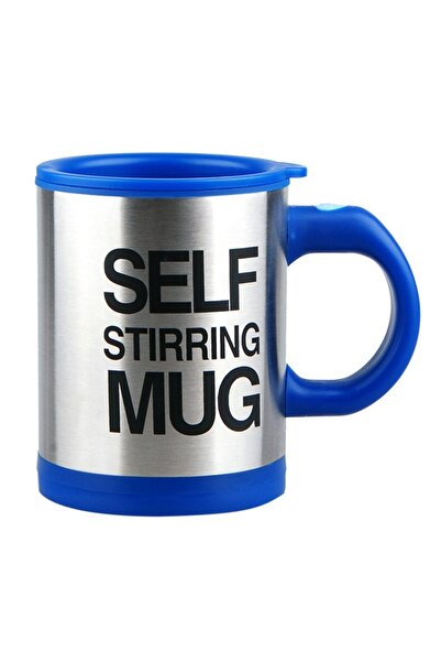 zola Self-mixing mug with lid, 350 ml, 2xAAA 1.5V batteries, stainless steel and durable plastic