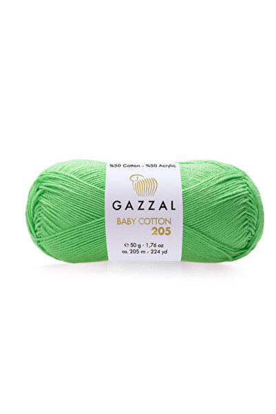 Gazzal Baby Cotton 205 – 50% bumbac 50% acrilic fire de tricotat pentru bebel...