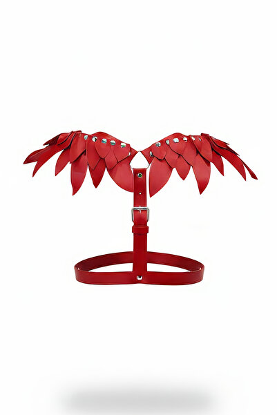 Angels Passion Accesoriu pentru corp pentru piept, cu centură roșie pentru fe...