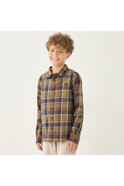 Lee Cooper قميص منقوش بأكمام طويلة