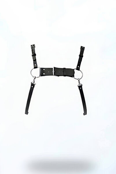 Angels Passion Чорний жіночий ремінь з регульованою пряжкою та кільцевими дет...