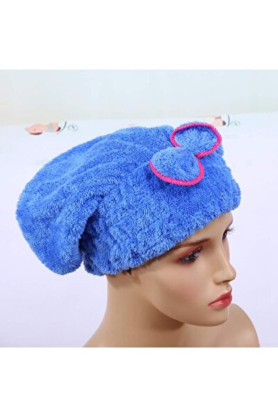 zola Turban towel, quick drying, polyester, 24x19 cm, blue