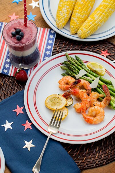 Corelle Classic Café Blue 16-Piece Dinnerware Set – Durable, Lightweight & Chip-Resistant