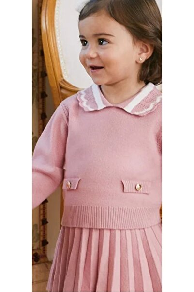 Abel & Lula طقم سترة وتنورة تريكو للفتيات من Abel&lula مكون من قطعتين 5516