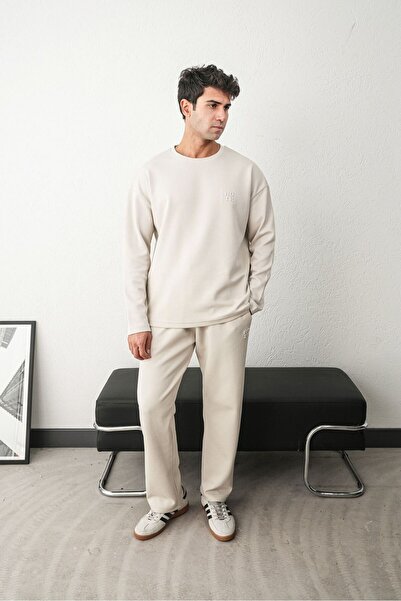 TÜZeMEN Black Printed Basic Sweat