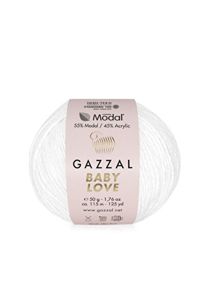 Gazzal Baby Love 45% Acrylic 55% Modal Knitting Yarn 50 g / 115 M-1628-1 Piece