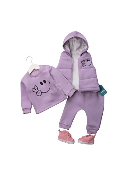 Buqete Smile Printed Y Vest Set Three Strap Girls' Set