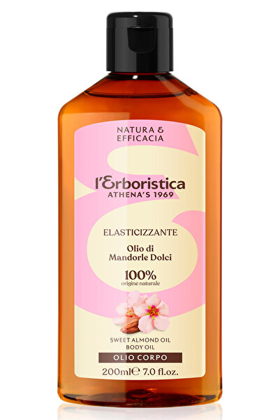 L'ERBORISTICA 100% sweet almond oil for the body, elasticizing, l'Erboristica, 200 ml