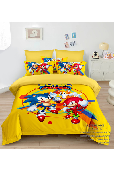 FIONNA.RO Fine Cotton Underwear For Children With Elastic - Sonic Mania Yellow