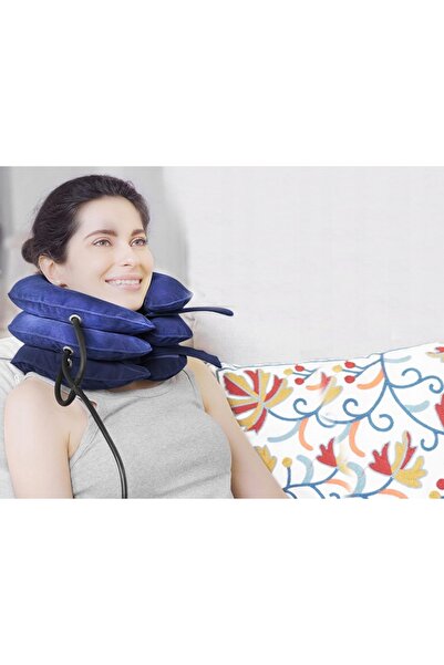 zola Orthopedic neck pillow, 3 levels, back and spine relaxation, 26x20x23 cm, blue