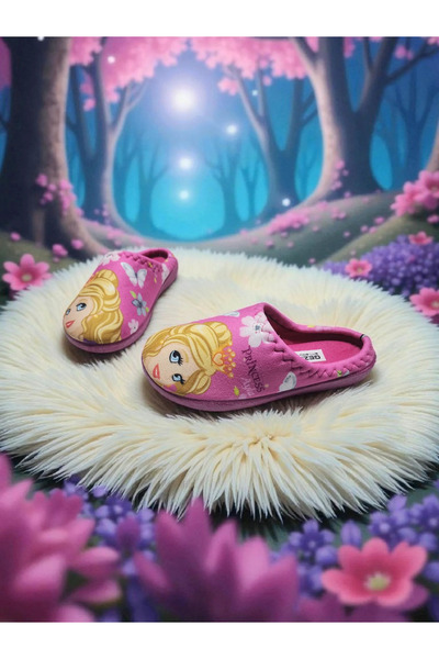GEZER Princess Themed Soft Non-Slip Sole Home Nursery Kindergarten Slippers