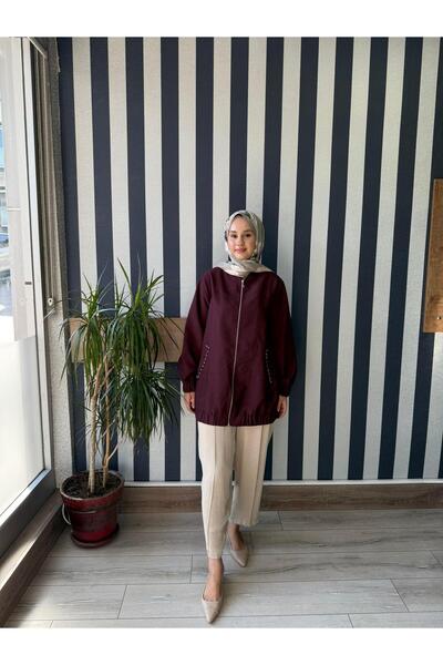 Nuss 6030 Cep Taş İşlemeli Kap Bordo