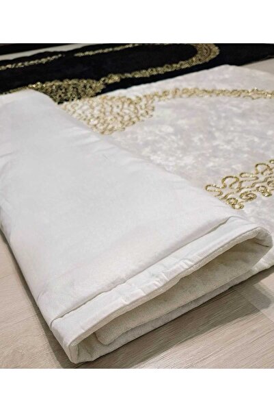 hira tasarım Heart-Shaped Prayer Rug, Bride and Groom's Gift Set, Couple's Prayer Rug with Prayer Beads, Yasini Sharif, Dowry Gift Set