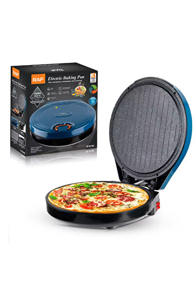 raf Multi-Function Electric Pan Pizza and Bread Maker, 1800W Non-Stick Cooker for Baking, Grilling