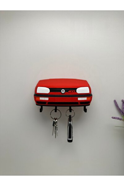 Butik 3D Printing Decorative Volkswagen Golf Mk3 Model Designed Keychain