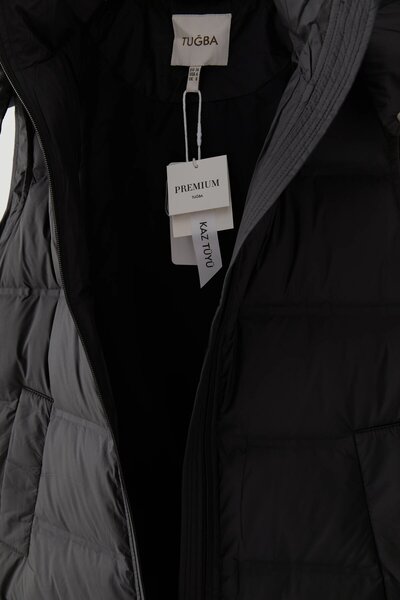 Tuğba Kapitone Yelek - Siyah