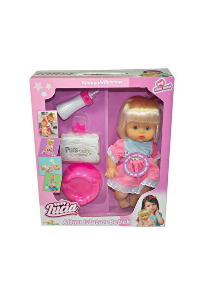 Seher Pembe Elbiseli Türkçe Konuşan Altını Islatan Müzikli Kız Bebek - Baby L...