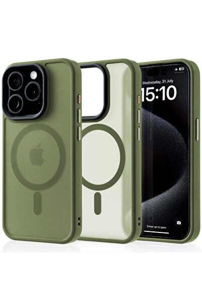 Casey Studios Husa Magsafe iPhone 15, Incarcare Wireless, Margini Ridicate, S...