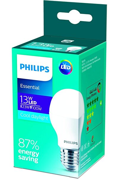 Philips LED Classic Crystal Bulb E27, 13W (100W equivalent) Warm White, Pack of 2