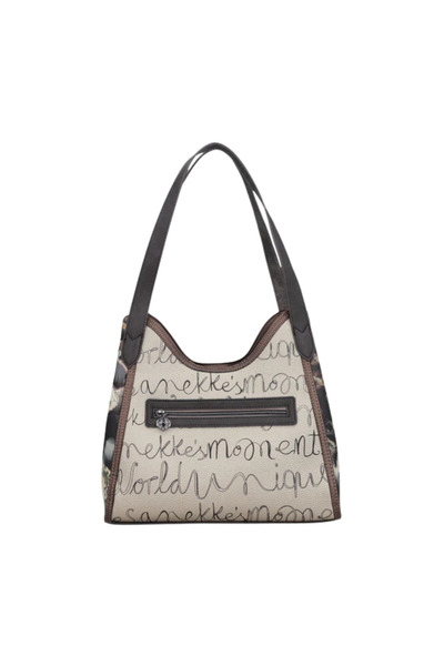 Anekke Casual purse, women, 41702-203, gray, -leather