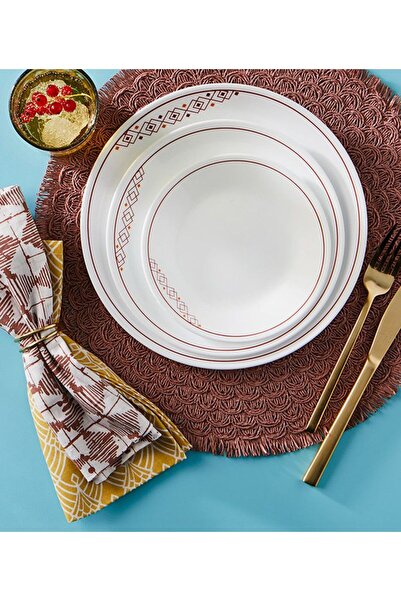 Corelle Fusion Chilli 16-Piece Dinnerware Set – Durable, Lightweight & Chip-Resistant