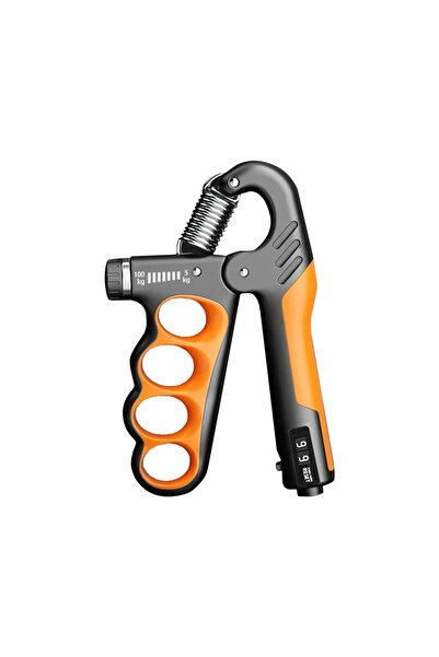 Generic جهاز تدريب قوة القبضة - مقاومة قابلة للتعديل من 5 إلى 100 كجم، قبضة يد ميكانيكية للعد