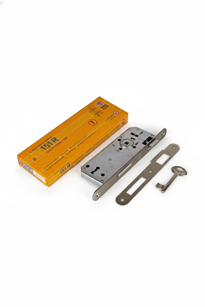 Kale Kilit 151 Serisi | 151R Oval İç Kapı Gömme Kilit 40mm Seren Tek Anahtarl...