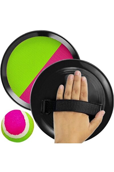 AB HOMES Joc interactiv - 2 palete + 1 minge cu velcro, 18 cm, mâner reglabil