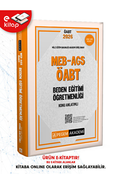 Pegem Akademi 2026 MEB-AGS ÖABT Beden Eğitimi Öğretmenliği Konu Anlatımlı E-K...
