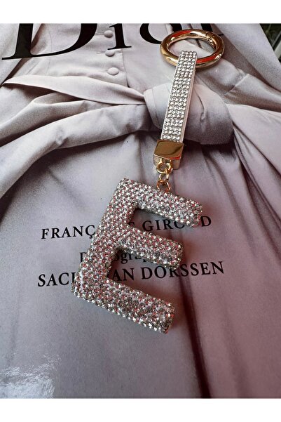 Milena Designer Store Milena Istanbul Letter Stone Bag Charm / Keychain / Car Ornament - Letter E
