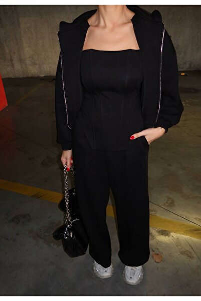 ossons Corset Detailed Tracksuit Set