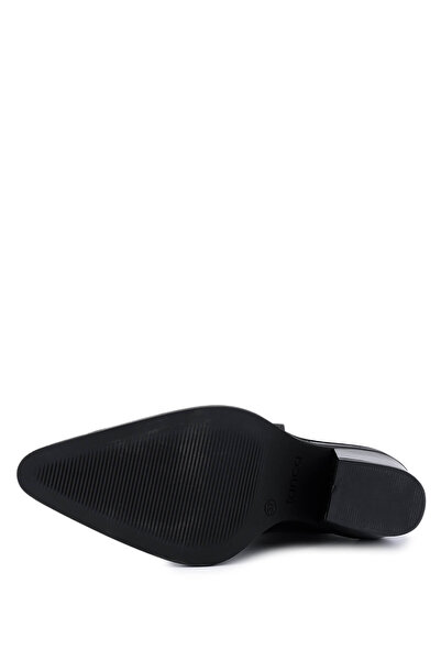 Tamer Tanca Kadın Hakiki Deri Siyah Floter Klasik Bot