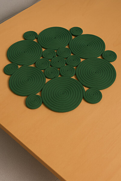 MaVaux سجادة مستديرة من خيوط الجوت والقش من ميركوري مقاس 65x65