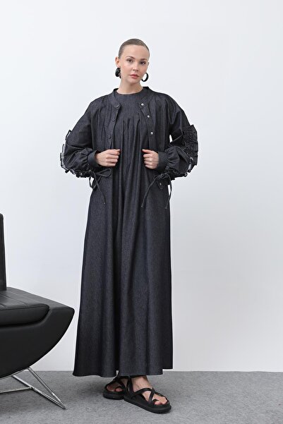 Loreen Жіночий комплект з піджаком з воланами -20654TKS - NAVY