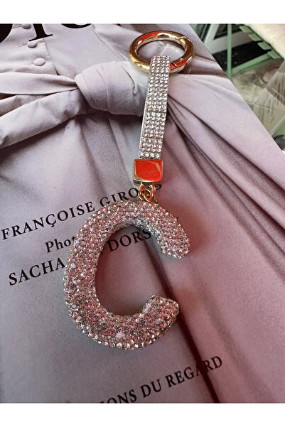 Milena Designer Store Milena Istanbul Letter Stone Bag Charm / Keychain / Car Ornament - Letter C