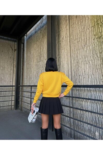 Modafeminen Üc İplik Sweat 581485 Yellow