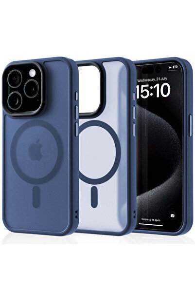 Casey Studios Husa Magsafe iPhone 15 Pro, Incarcare Wireless, Margini Ridicat...