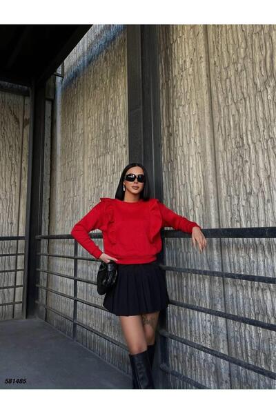 Modafeminen Üc İplik Sweat 581485 Red