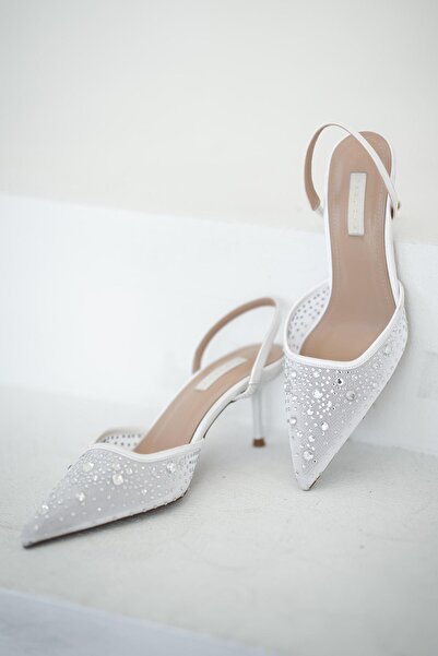 Parponi Eve Women's Lace Heeled Evening Dress Shoes