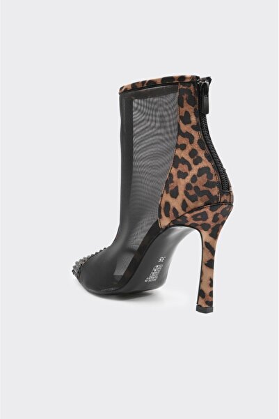 derinet Topuklu Transparan Kadın Bot